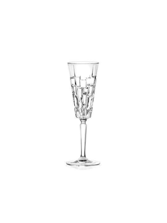 RCR Set de Pahare Șampanie din Cristal Fără Colțuri 190ml 6buc