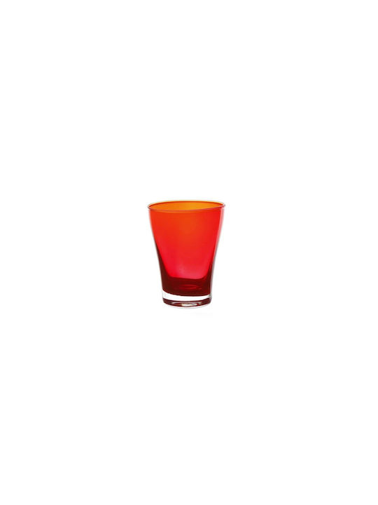 Σετ Ποτήρια Λικέρ/Ούζο από Γυαλί σε Πορτοκαλί Χρώμα 60ml 6τμχ
