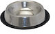 Happypet Pet Metallisch Schalen Futter & Wasser für Hund 400ml 14cm in Silber Farbe