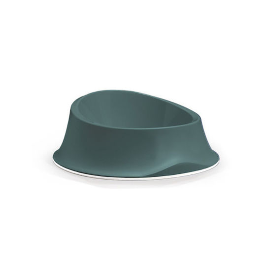 Stefanplast Chic Plastic Bowl Food & Water for Dog & Cat 650ml in Green Color