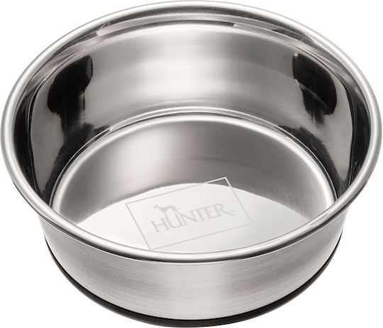 Hunter Edelstahl Stainless Steel Bowl Food for Dog & Cat 2.7lt 12cm in Silver Color