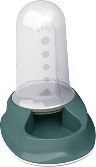 Stefanplast Chic Automatic Plastic Bowl Food & Water for Dog & Cat 2x 800ml 21.8cm in Green Color