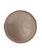 Horecabar Plate Shallow Ceramic Brown with Diameter 27cm