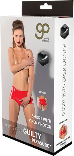 Guilty Pleasure Open-Crotch Шорти Red