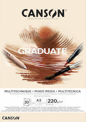 Canson Sketch Pads Sketchbook Graduate Mix Media A3 29.7x42cm Canson Sketch Pads Sketchbook Graduate Mix Media A3 29.7x42cm