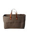 Fabric Beach Bag Brown