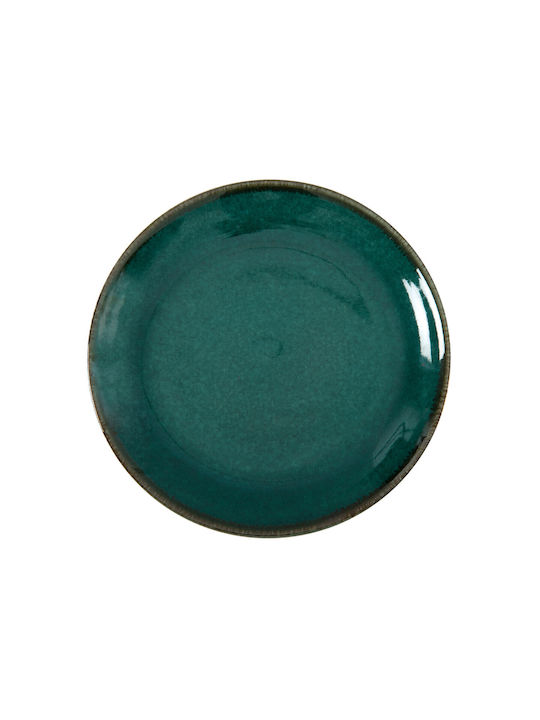 Porline Porselen Plate Shallow made of Porcelain Green