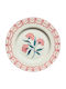 Teller Untiefe Keramik Rosa mit Durchmesser 26cm