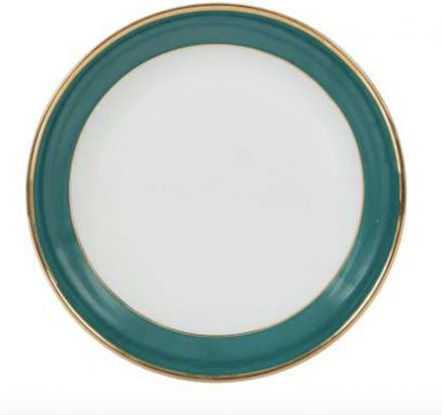 Cote Table Plate Shallow made of Porcelain Gold with Diameter 23cm