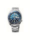 Seiko Мъжки Часовник 45мм Автоматичен със Сребърна Метална Гривна