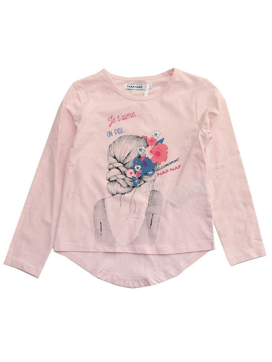 Naf Naf Kids Blouse Long Sleeve Pink