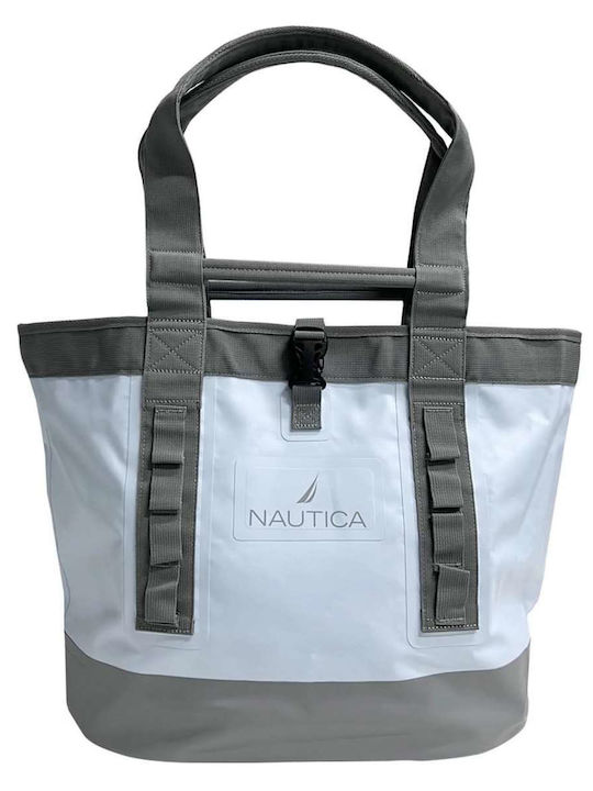 Nautica Kunststoff Strandtasche Grau