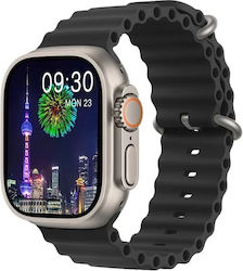 Ultra 9 Max Smartwatch με Παλμογράφο (Μαύρο)