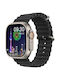 Ultra 9 Max Smartwatch mit Pulsmesser (Schwarz)