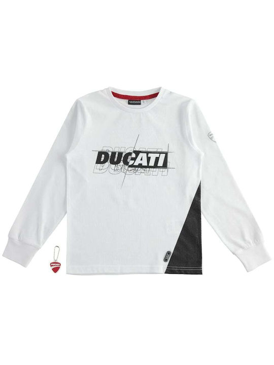 Ducati Kids Blouse Long Sleeve White