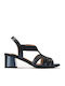 Din piele Sandale Anatomici Negre