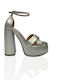 Leather Women's Sandals Gold