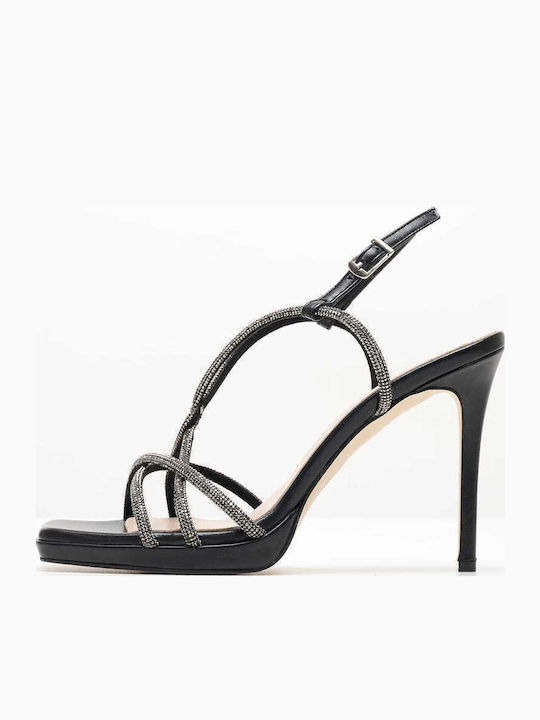 Leder Sandalen Schwarz