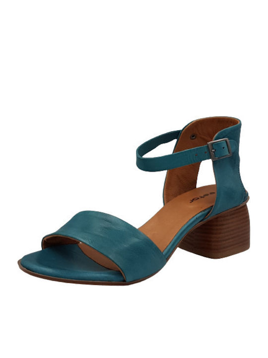 Creator Leather Women's Sandals Blue 229190