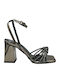 Din piele Sandale Negre