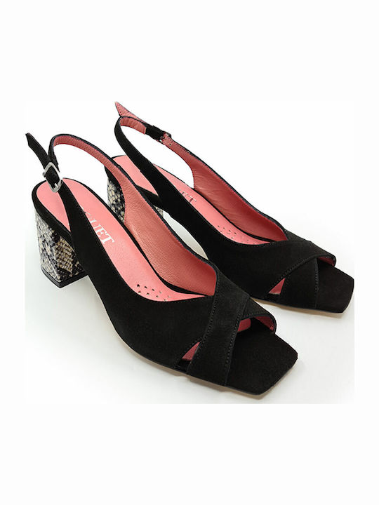 Coquet Leder Sandalen Schwarz