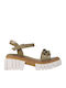 Ferguson Leder Sandalen Beige