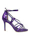 Leder Sandalen Lila