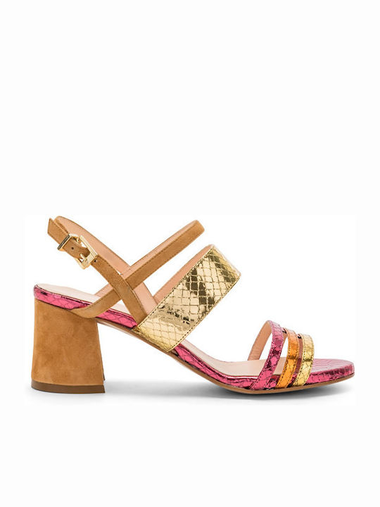 Carmens Leather Sandals Multicolour