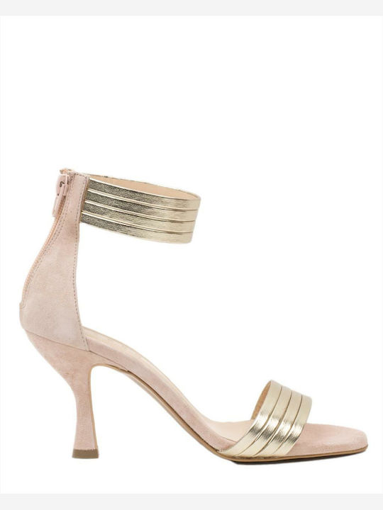 Suede Sandalen Rosa