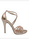 Leder Sandalen mit Strass Rosa
