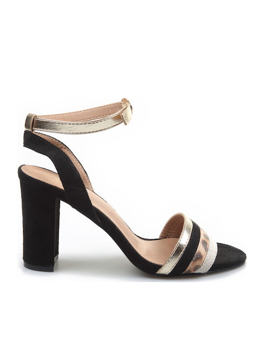 Fshoes Suede Πέδιλα Μαύρα