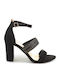 Suede Sandals Black
