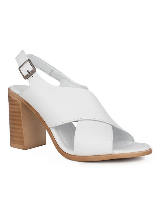 Gotsi Anatomic Anatomic Leather Women's Sandals White