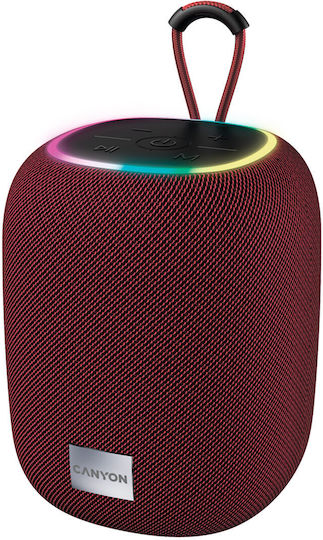 Canyon BSP-8 Ηχείο Bluetooth 10W με Διάρκεια Μπαταρίας έως 3 ώρες Κόκκινο