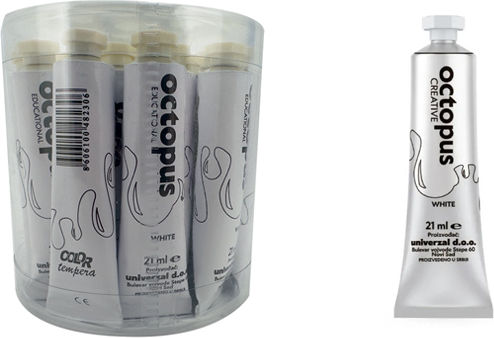 Universal Audio Tempera Farben Weiß in Röhre 21ml 20Stück