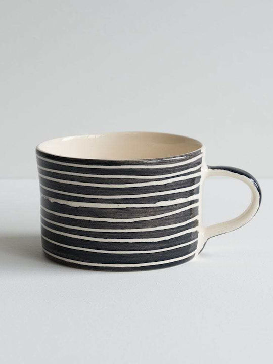 Ceramic Brown Cup Set Gray