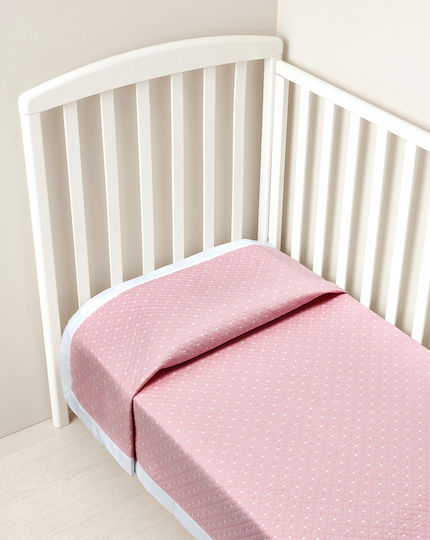 Prenatal Κουβέρτα Κούνιας Ροζ 100x120εκ.