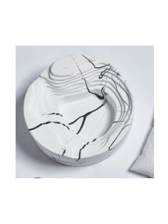 Etoile Scrumbieră Țigaretă Ceramică Alb 1buc