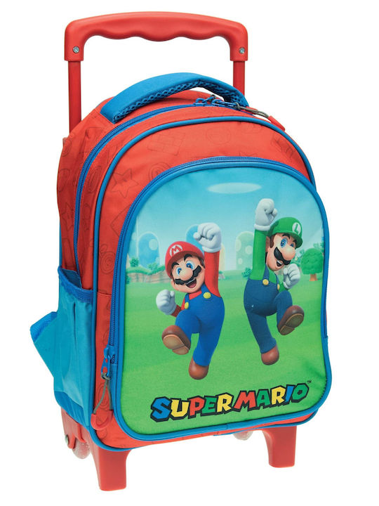 Gim Super Mario School Bag Trolley Kindergarten Multicolored