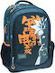 Gim Naruto Letters School Bag Handbag Elementary, Elementary in Blue color