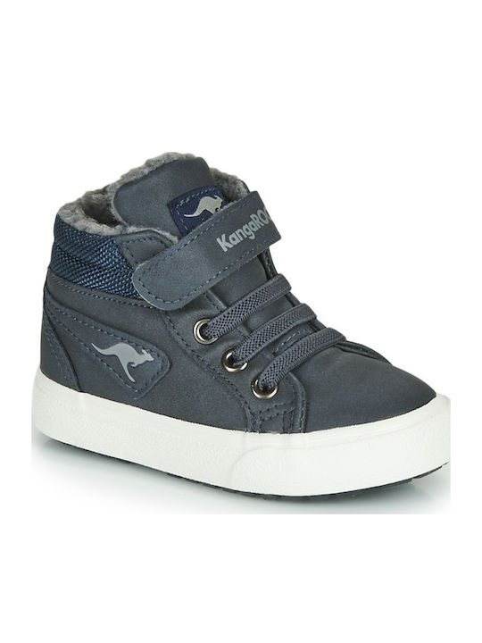 Παιδικά Sneakers High με Σκρατς Μπλε