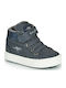 Παιδικά Sneakers High με Σκρατς Μπλε