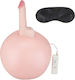 Lux Fetish Inflatable Sex Ball With Vibrating Realistic Dildo BDSM Accessory σε Ροζ Χρώμα