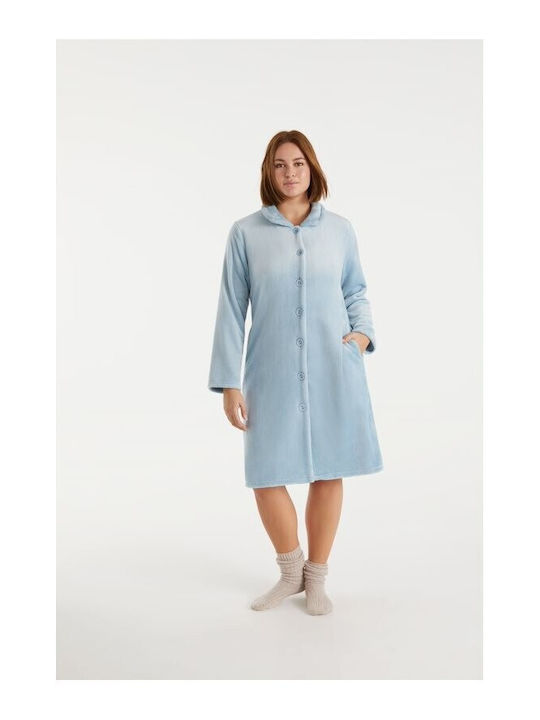 Promise Winter Damen Robe Hellblau