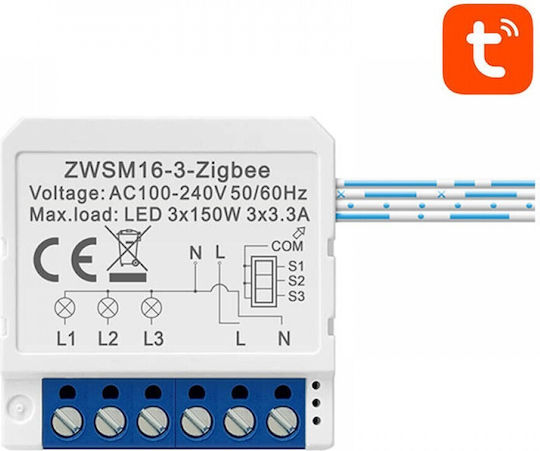 Avatto ZWSM16-W3 Smart Switch 3 Καναλιών ZigBee 3.3A