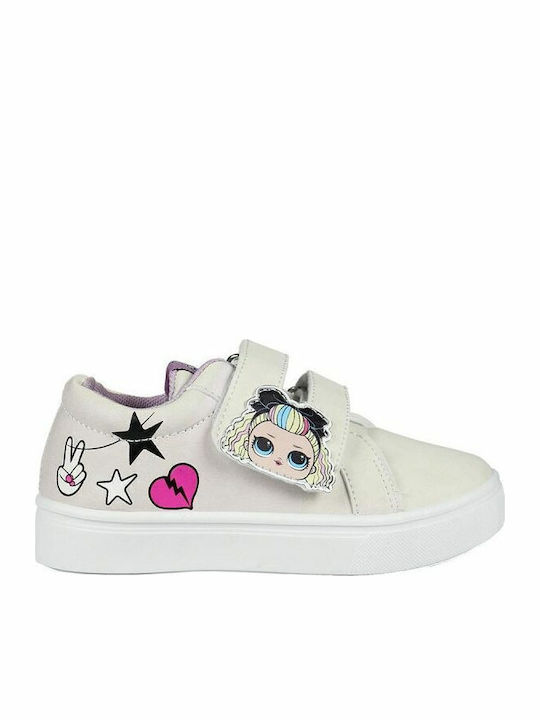 L.o.l Surprise Kids Sneakers with Hoop & Loop Closure White