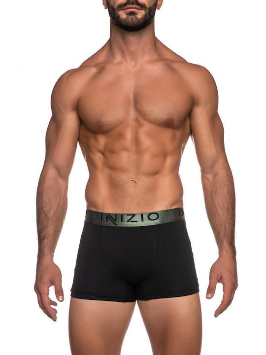 Inizio Herren Boxershorts Anthracite / Khaki 1Packung