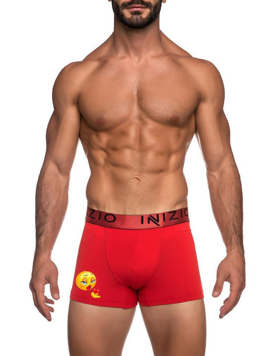 Inizio Herren Boxershorts Rot 1Packung