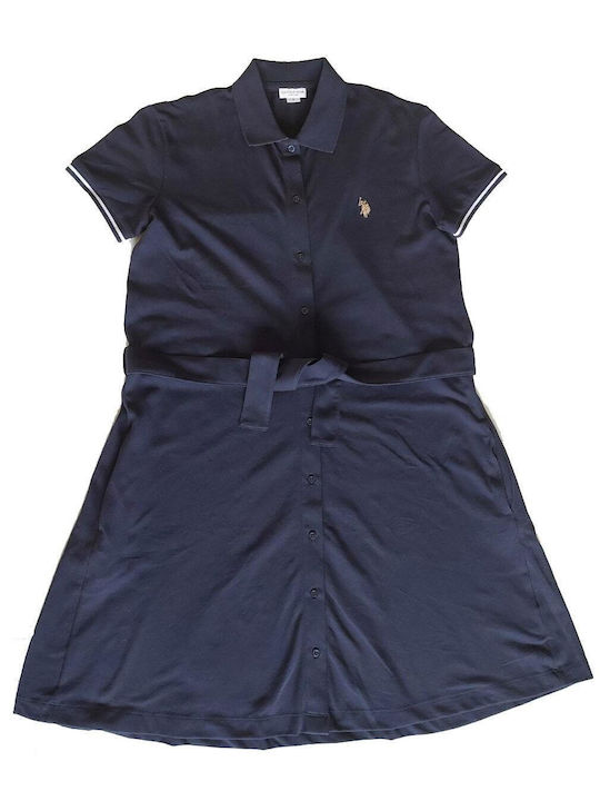 U.S. Polo Assn. Summer Mini Shirt Dress Dress Blue