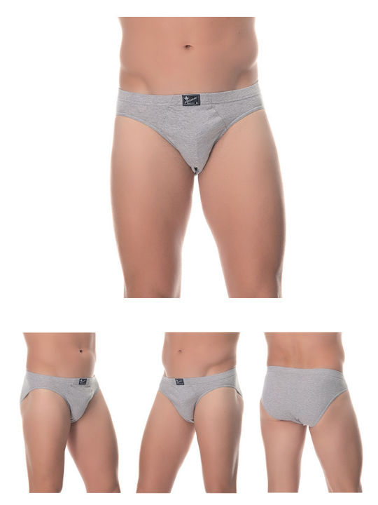 Lido Underwear 110 Ανδρικά Σλιπ Γκρι 4Pack